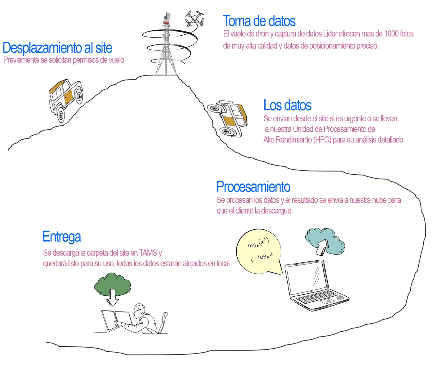 Proceso operativo de Intelsi y TAMS